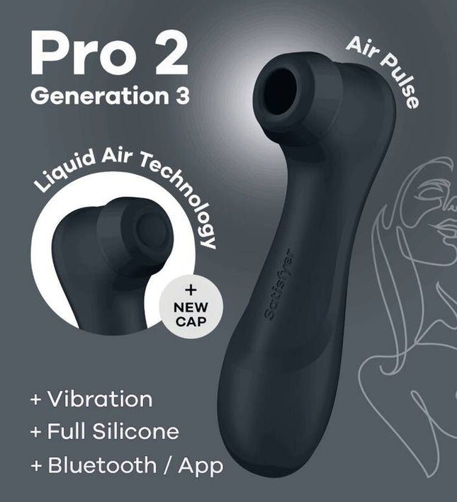 SATISFYER - PRO 2 GENERACIÓN 3 WINE RED BLUETOOTH & APP