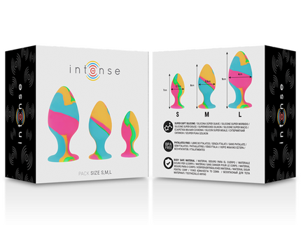 INTENSE - MULTICOLOR SILICONE PLUG SET