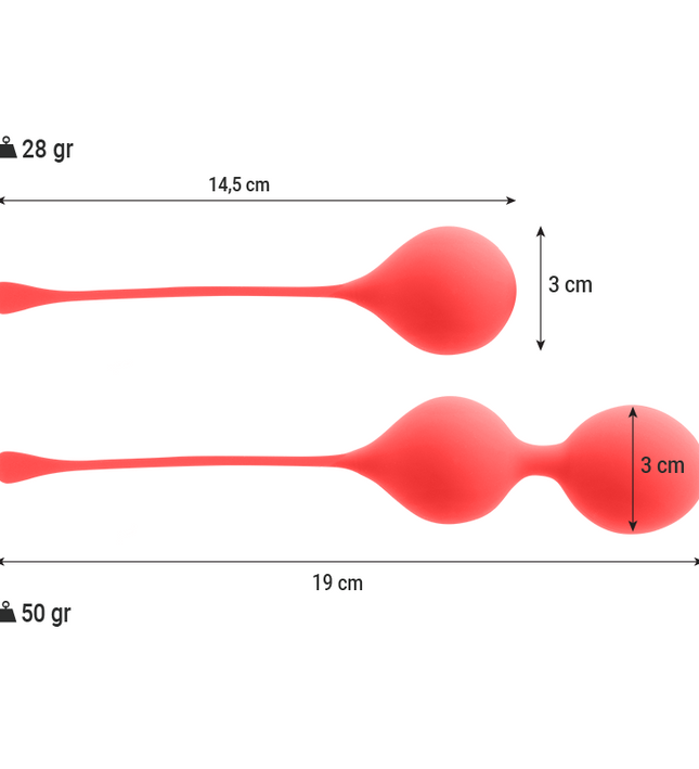 INTENSE - KEGEL BALLS PACK KENDALL RED