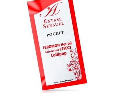 EXTASE SENSUAL - MASSAGE OIL WITH HEAT EFFECT PHEROMONES LOLLIPOP 10 ML