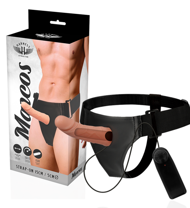 HARNESS ATTRACTION - RNES HOLLOW FRAMES WITH VIBRATOR 15 CM -O- 5 CM