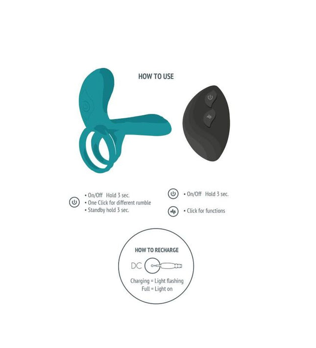 XOCOON - COUPLES VIBRATOR RING GREEN