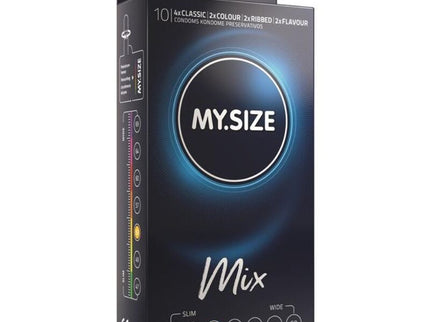 MY SIZE - MIX CONDOMS 53 MM 10 UNITS