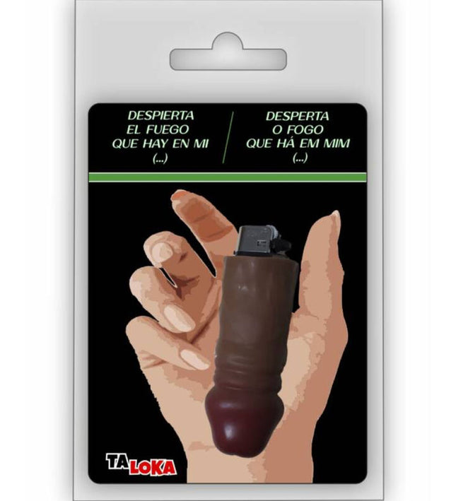 TALOKA - FANTASTIC LIGHTER IN THE SHAPE OF A MULATTO COLOR PENIS 100% RECHARGEABLE