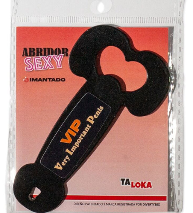 TALOKA - MAGNETIC METAL OPENER VERY IMPORTANT PENIS BLACK
