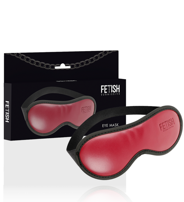 FETISH SUBMISSIVE DARK ROOM - VEGAN LEATHER MASK WITH NEOPRENE LINING