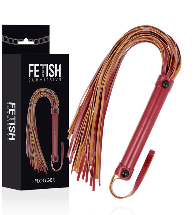 FETISH SUBMISSIVE DARK ROOM - VEGAN LEATHER WHIP