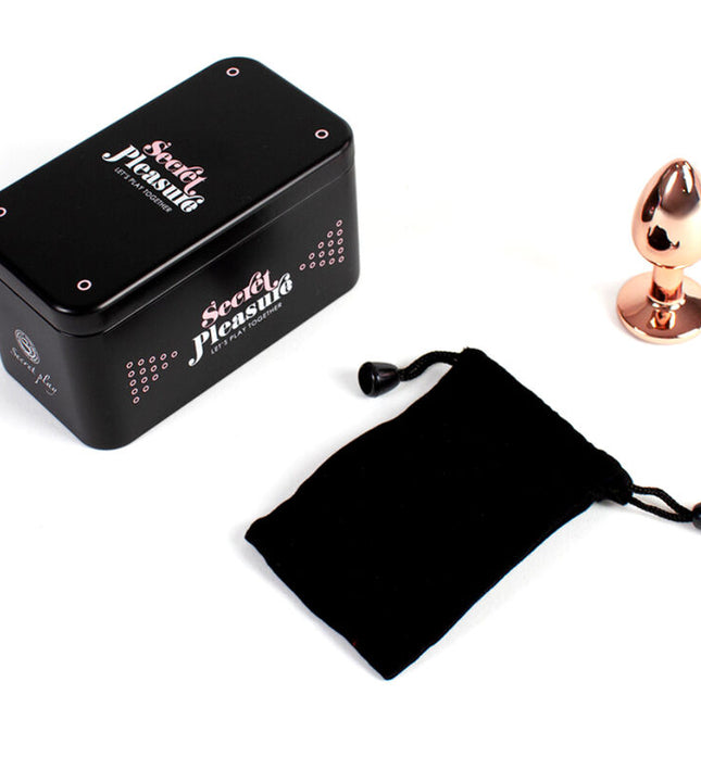 SECRETPLAY - METAL BUTT PLUG ROSE GOLD SMALL SIZE 7 CM
