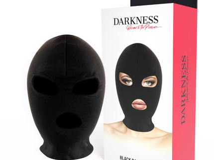 DARKNESS - BDSM SUBMISSION MASK MOUTH AND EYES BLACK
