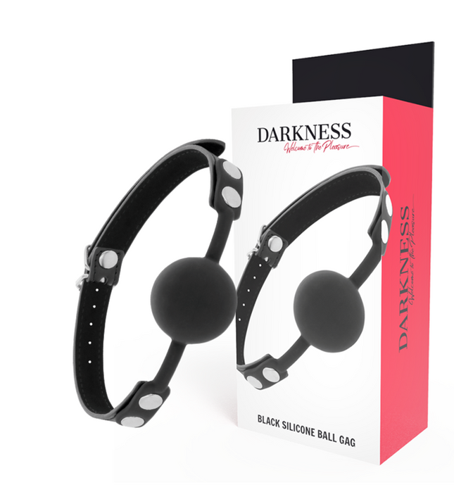 DARKNESS - BLACK SILICONE GAG