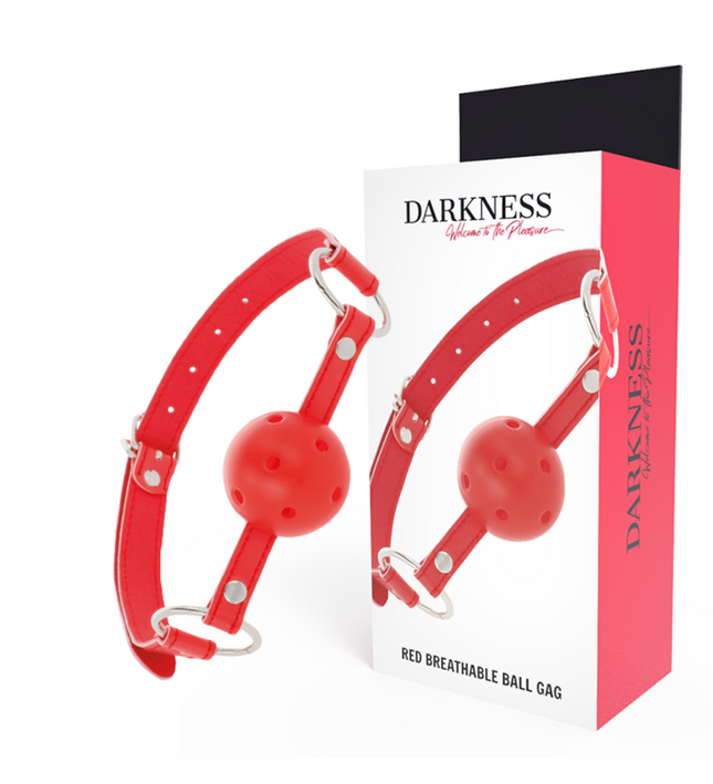 DARKNESS - RED BREATHABLE GAG