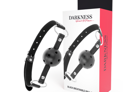 DARKNESS - BLACK BREATHABLE GAG