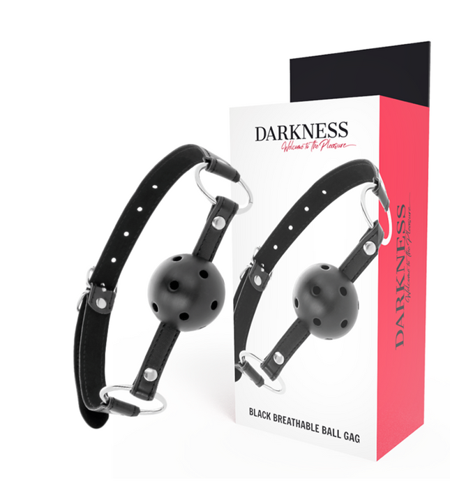 DARKNESS - BLACK BREATHABLE GAG
