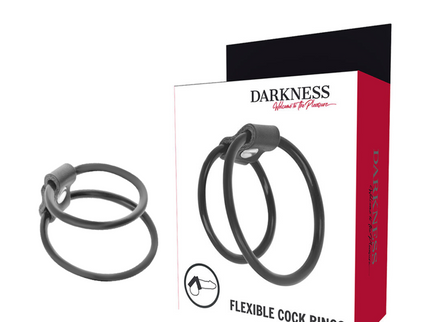 DARKNESS - ENHANCING DUO PENIS RINGS.