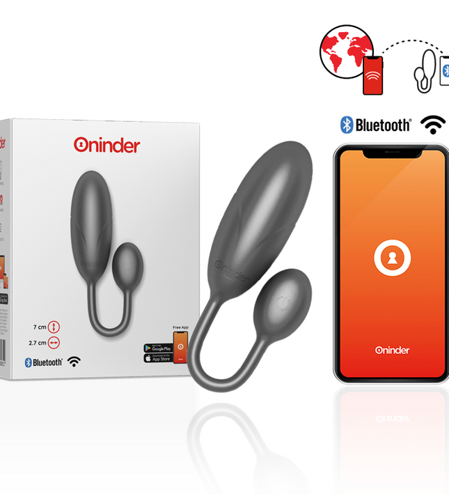 ONINDER - DENVER VIBRATING EGG PINK 7 X 2.7 CM FREE APP