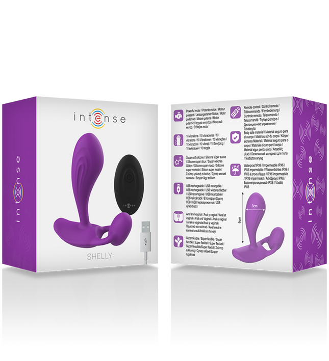 INTENSE - SHELLY PLUG ANAL REMOTE CONTROL PURPLE