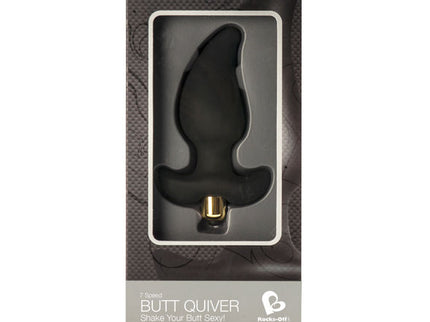 ROCKS-OFF - BUTT QUIVER P-POINT STIMULATOR 7 SPEEDS BLACK