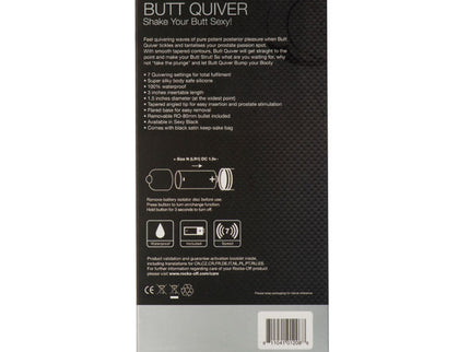 ROCKS-OFF - BUTT QUIVER P-POINT STIMULATOR 7 SPEEDS BLACK