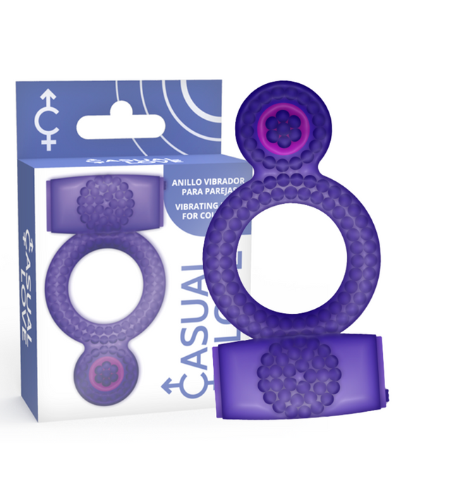 CASUAL LOVE - RING VIBRATING DOUBLE PLEASURE PURPLE