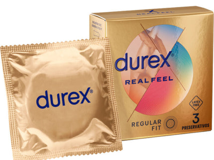 DUREX - REAL FEEL CONDOMS 3 UNITS