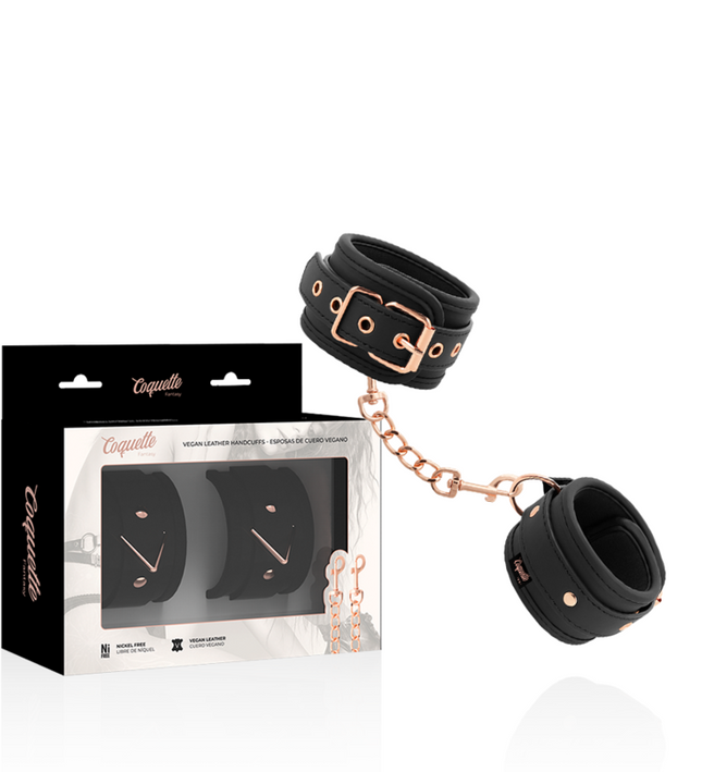 COQUETTE CHIC DESIRE - FANTASY VEGAN LEATHER HANDCUFFS