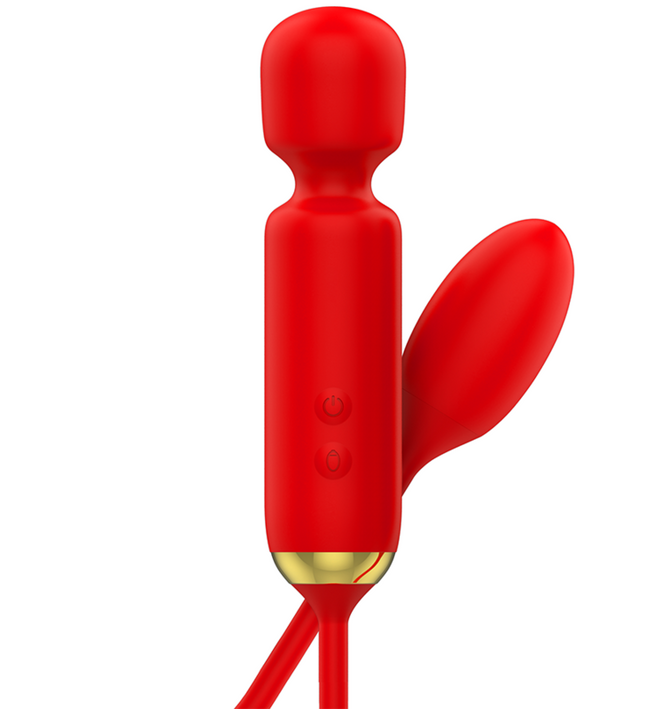 MIA - TOSCANA DOUBLE PLEASURE WAND + VIBRATING EGG