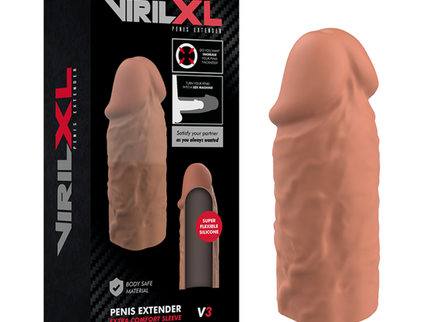 VIRILXL - LIQUID SILICONE V3 BROWN PENIS EXTENSION