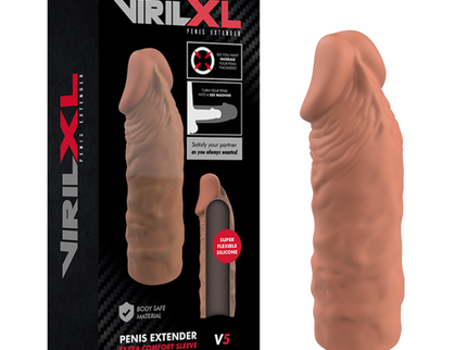VIRILXL - LIQUID SILICONE V5 BROWN PENIS EXTENSION