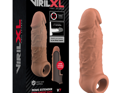VIRILXL - LIQUID SILICONE V7 BROWN PENIS EXTENSION
