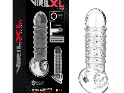 VIRILXL - PENIS EXTENSION AND SHEATH V15 TRANSPARENT