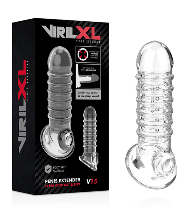 VIRILXL - PENIS EXTENSION AND SHEATH V15 TRANSPARENT