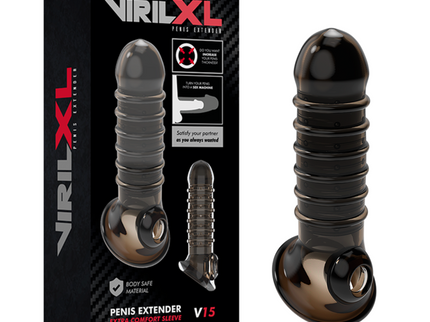 VIRILXL - PENIS EXTENSION AND SHEATH V15 BLACK