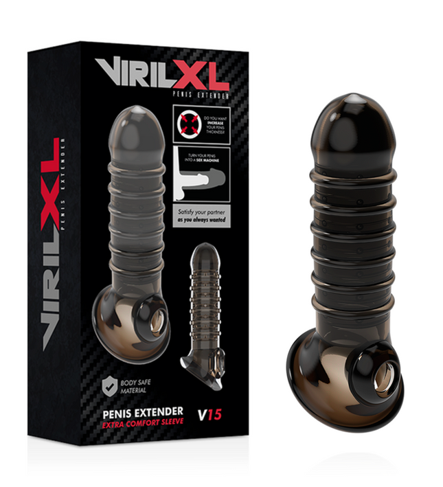 VIRILXL - PENIS EXTENSION AND SHEATH V15 BLACK