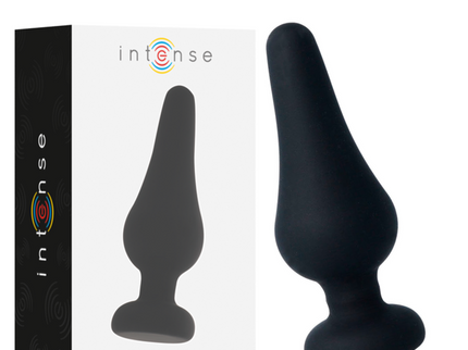 INTENSE - ANAL PLUG PIPO L BLACK SILICONE 13 CM