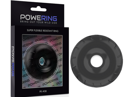 POWERING - SUPER FLEXIBLE AND RESISTANT PENIS RING 5CM PR08 BLACK