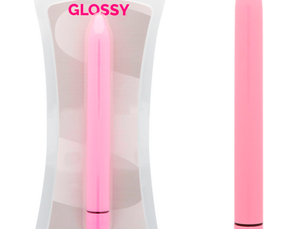 GLOSSY - SLIM VIBRATOR PINK