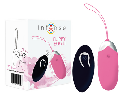 INTENSE - FLIPPY II VIBRATING EGG WITH REMOTE CONTROL PINK
