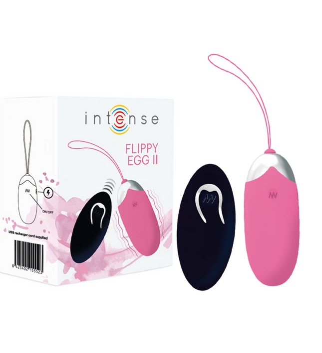 INTENSE - FLIPPY II VIBRATING EGG WITH REMOTE CONTROL PINK