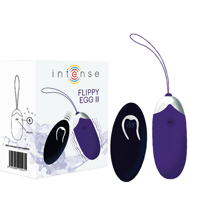 INTENSE - FLIPPY II VIBRATING EGG WITH REMOTE CONTROL PURPLE