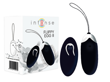 INTENSE - FLIPPY II VIBRATING EGG WITH REMOTE CONTROL BLACK