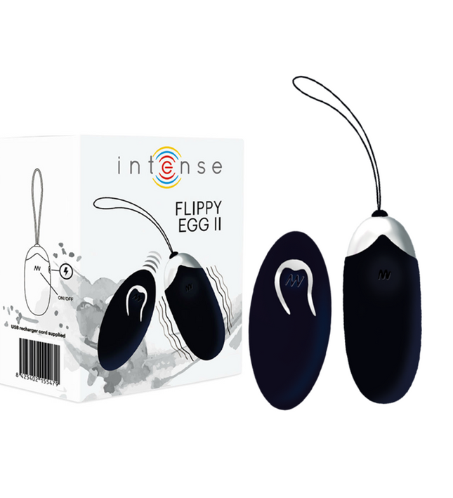 INTENSE - FLIPPY II VIBRATING EGG WITH REMOTE CONTROL BLACK