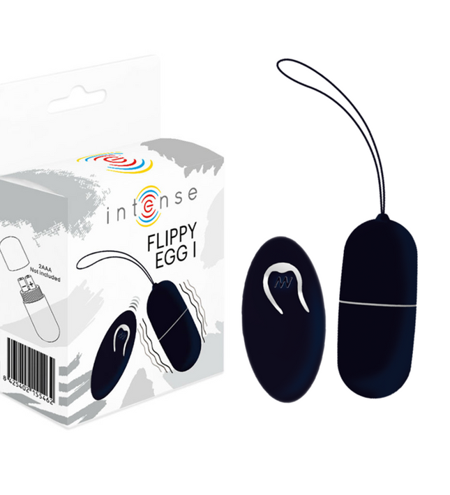 INTENSE - FLIPPY I VIBRATING EGG WITH REMOTE CONTROL BLACK