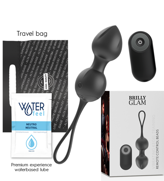 BRILLY GLAM - VIBRATING KEGEL BEADS REMOTE CONTROL