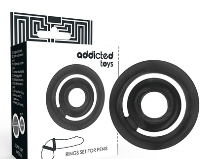 ADDICTED TOYS - POTENZ- C-RING PENIS BLACK