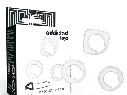 ADDICTED TOYS - C-RING SET CLEAR