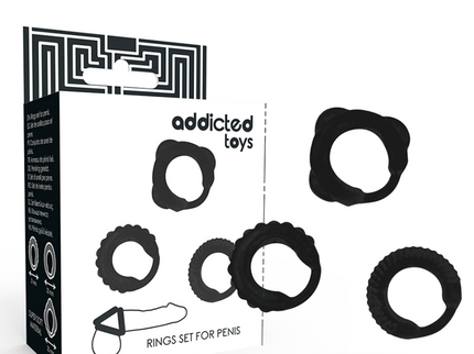ADDICTED TOYS - C-RING SET BLACK