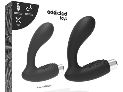 ADDICTED TOYS - PROSTATIC VIBRATOR RECHARGEABLE MODEL 5 - BLACK