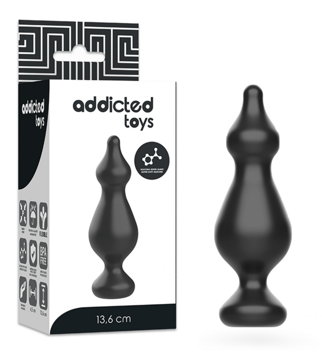 ADDICTED TOYS - ANAL SEXUAL PLUG 13.6 CM BLACK