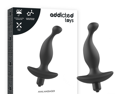 ADDICTED TOYS - ANAL MASSAGER WITH BLACK VIBRATIONMODEL 1