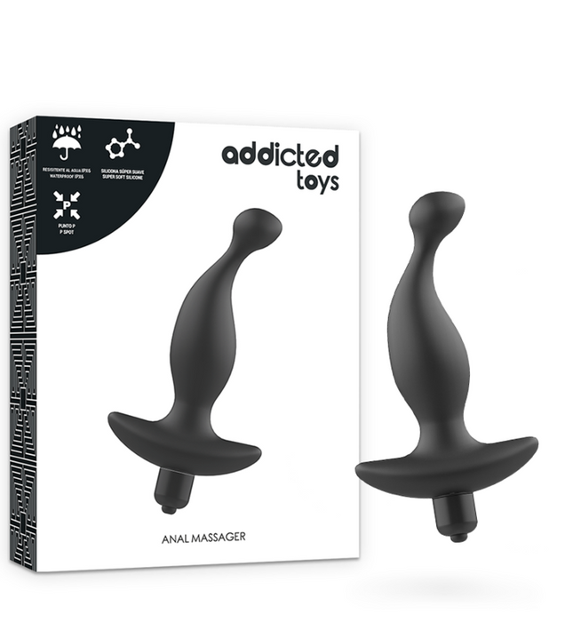 ADDICTED TOYS - ANAL MASSAGER WITH BLACK VIBRATIONMODEL 1